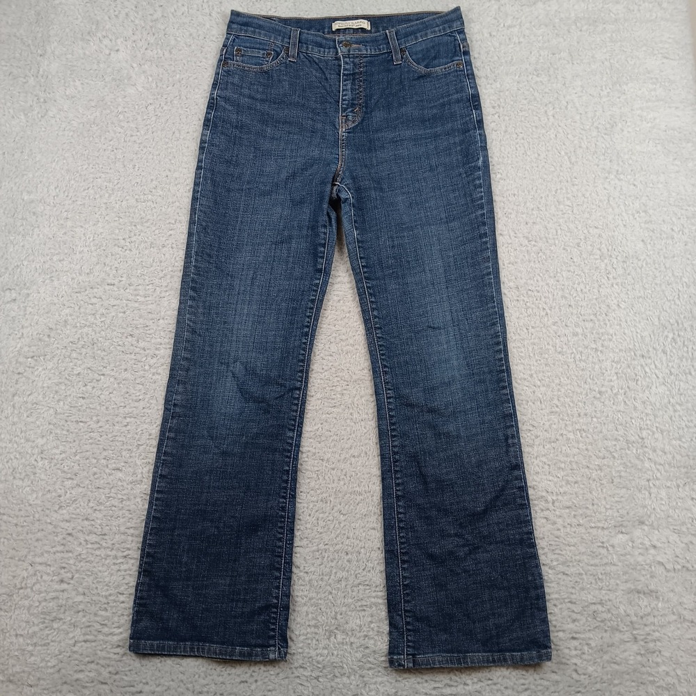 Levi's Jean Perfectly Slimming 512 Women 12 Medium Blue Bootcut 185120022